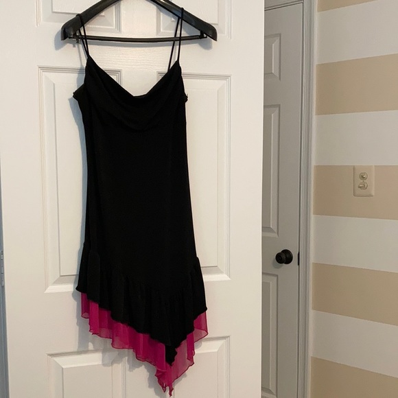Black and Magenta Dress - Picture 1 of 5